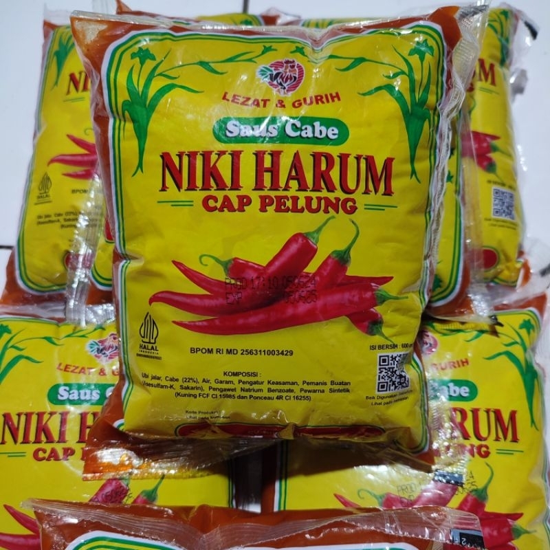 

Saus Sambel Saos Cabe Niki Harum 600 ml