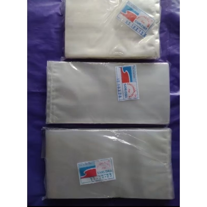 Plastik PP Bening Samudra / Plastik Kripik Tebal 05 Uk. 10x15 10x20 11×20