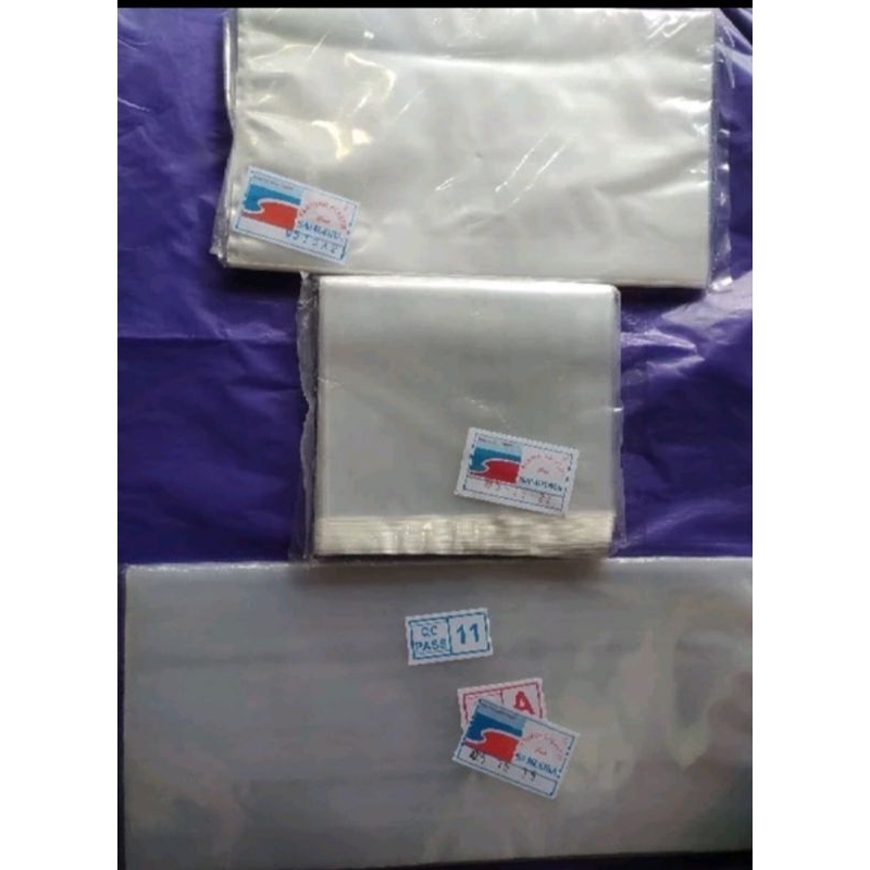 Plastik PP Bening Samudra / Plastik Kripik Tebal 05 Uk. 15x25 15x27 x15x35
