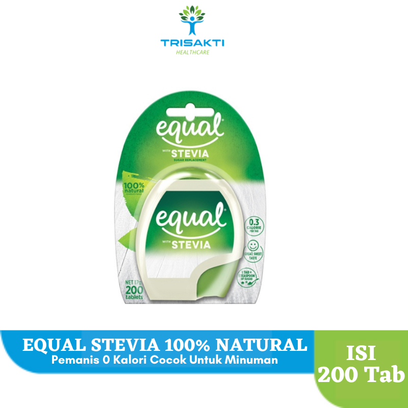 

Equal Stevia Naturals 200 Tablets - Gula Pemanis NOL Kalori