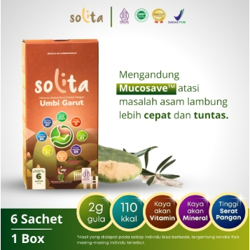 

SOLITA(ISI 6)RASA COKLAT Nutriflakes Umbi Garut Asam Lambung Official 10 Box