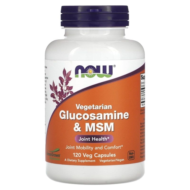 Now Foods Vegetarian Glucosamine & MSM, 120 Vegetable Capsule