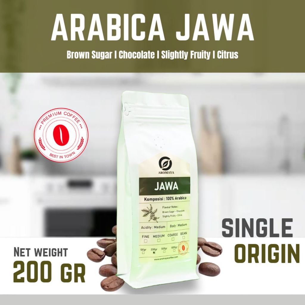 

AROMAYA Kopi Arabika Jawa Arabica Coffee 200 gram