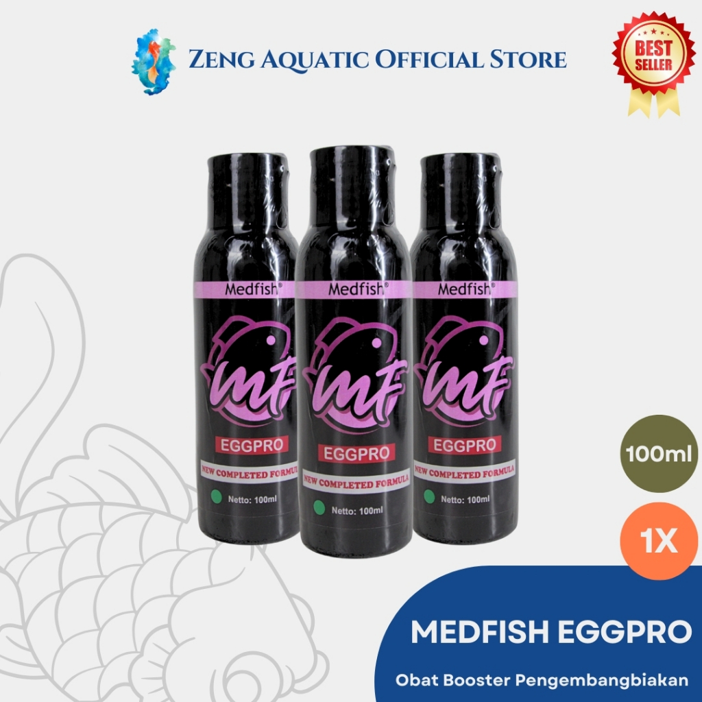 Obat Ikan Medfish Egg Pro 100ml │ Pelindung Telur Aquarium