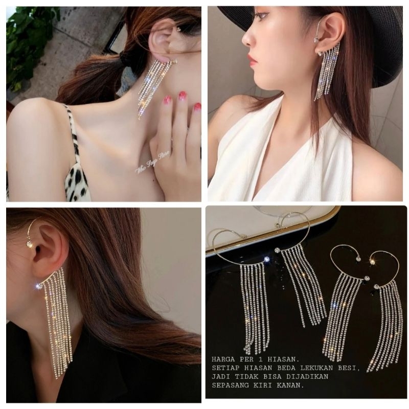 Earpiece earcuff earclip hiasan telinga aksesoris pesta  BMA19