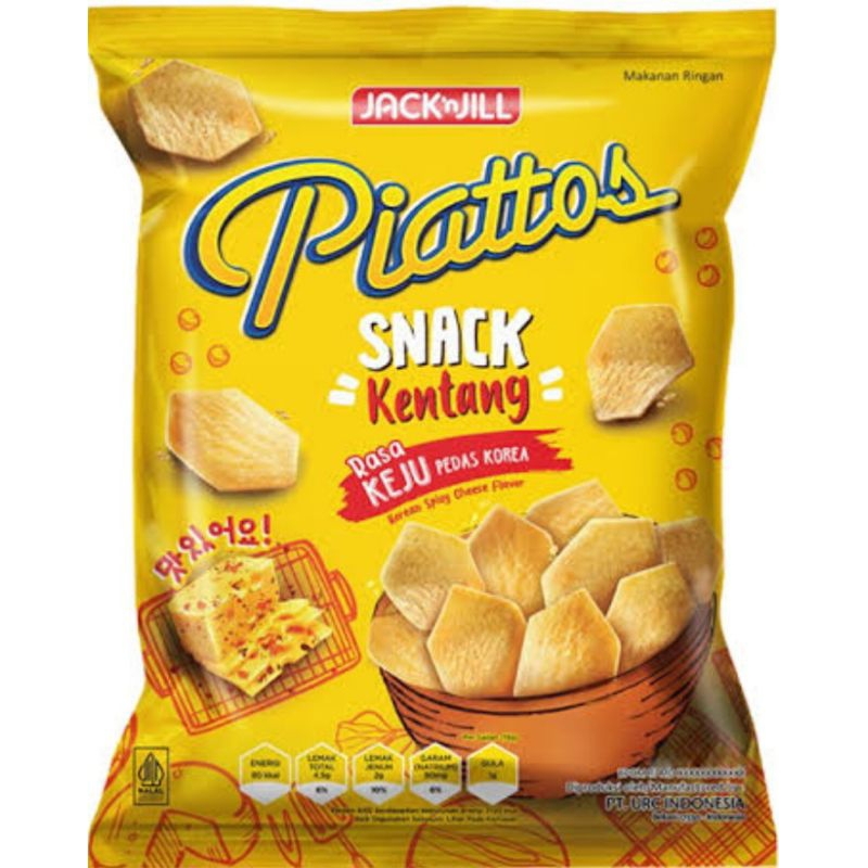 

Piattos Keju Pedas Korea 68gr