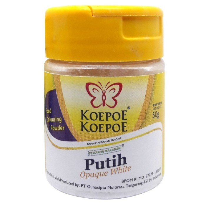 

Koepoe Koepoe Pewarna Putih Pemutih makanan 50gr