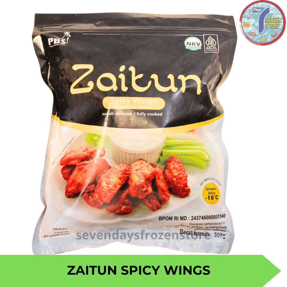 

Zaitun Spicy Wing | Sayap Ayam Berbumbu 500 gr