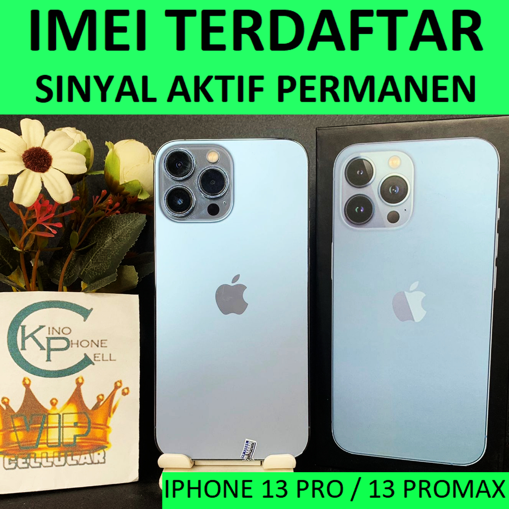 BC iPhone 13 Pro Max / Pro IMEI Terdaftar Beacukai Sinyal Permanen Apple 13 pro max 128gb 256gb 512g