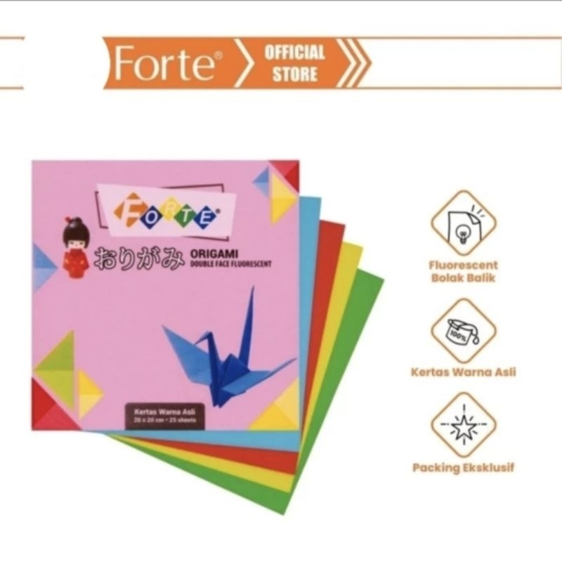 

FORTE KERTAS LIPAT ORIGAMI WARNA DUA SISI ASTURO 25 LEMBAR