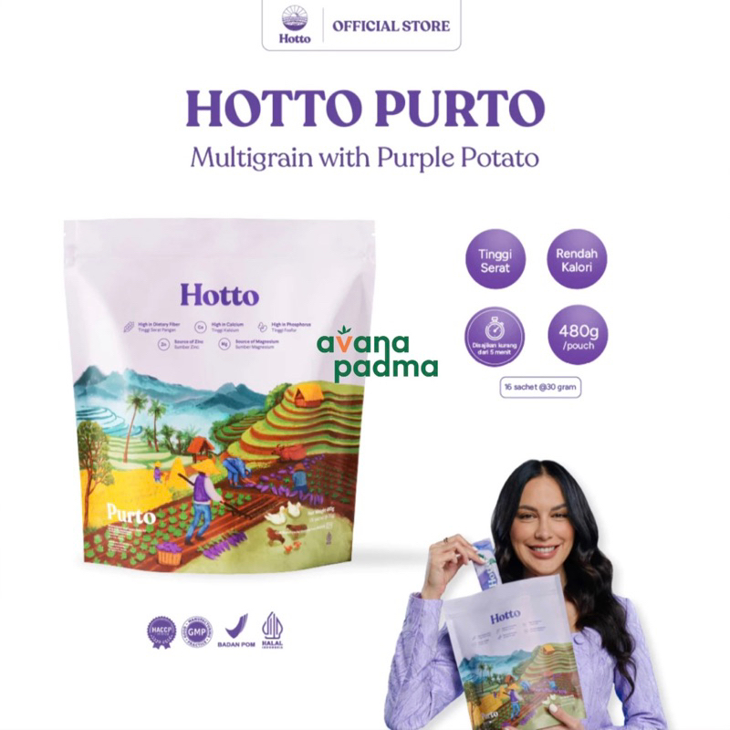 

Hotto Purto Multigrain (Isi 16 Sachet/Pouch) (480g)