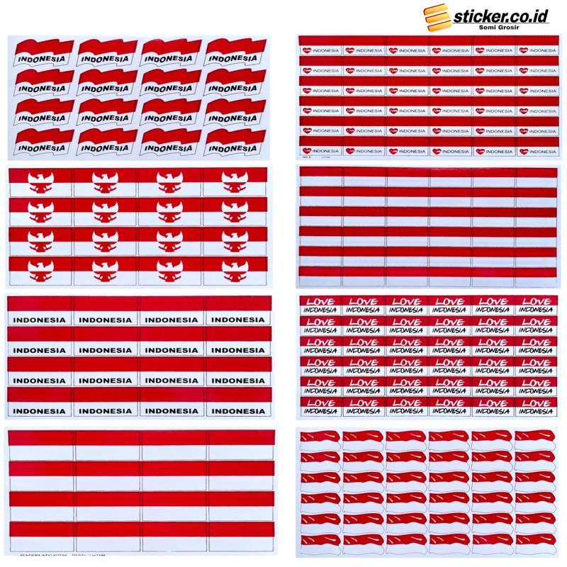 

Sticker Pipi Bendera Merah Putih (Gunting Sendiri)