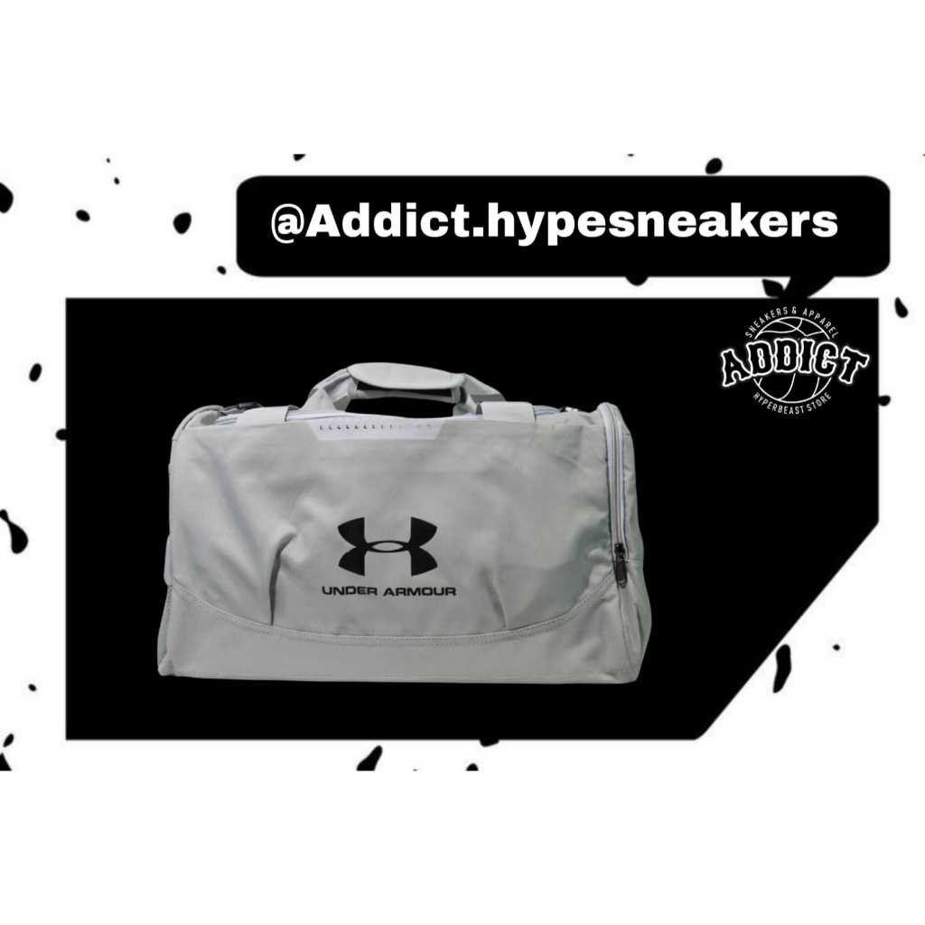 UNDER ARMOUR DUFFLE BAG - LIGHT GREY BLACK