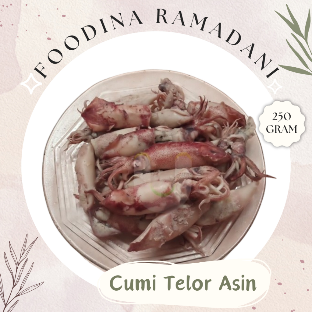 

CUMI TELOR Asin - Salted Squid Fresh [ Berat 250gr ] Harga Per BKS