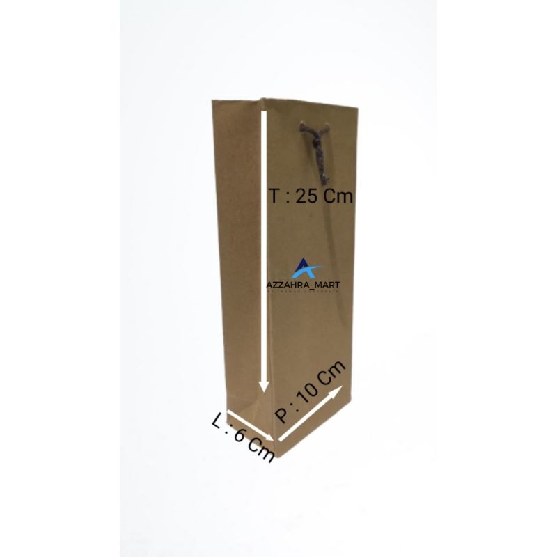 

Paperbag 25x10x6 / Paperbag polos / Paperbag polos coklat