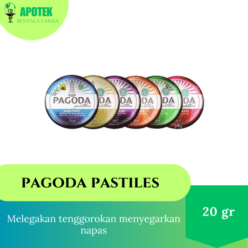 

Pagoda Pastiles 20 gr Green Pagoda Rasa Jeruk 35 gr