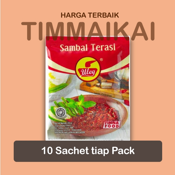 

FINNA Sambal Uleg Terasi Sachet Promo Murah isi 10 Sachet bisa untuk kulakan warung sembako
