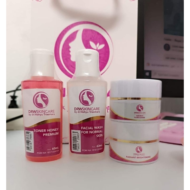 [ BISA COD ] PAKET HEMAT RADIANT BRIGHTENING UNTUK KULIT NORMAL, BER FLEK, KUSAM PARAH DAN MENCERAHK