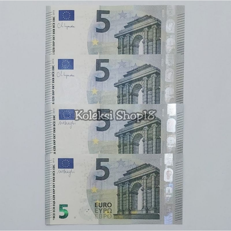 Koleksi Uang Asing Euro Eropa Pecahan 5 Euro