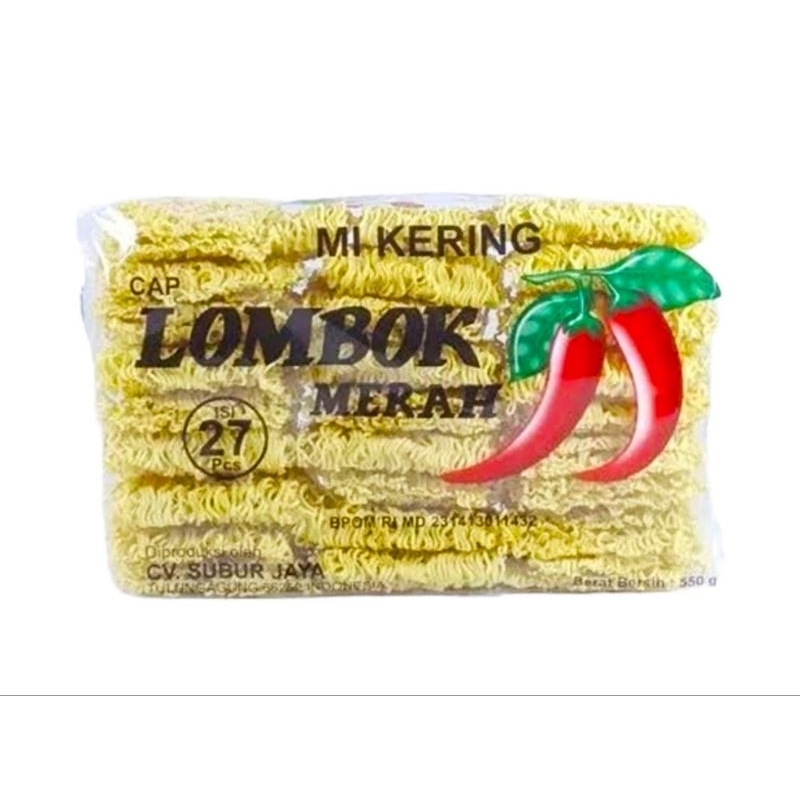 

Mie Keriting Lombok merah 27 keping