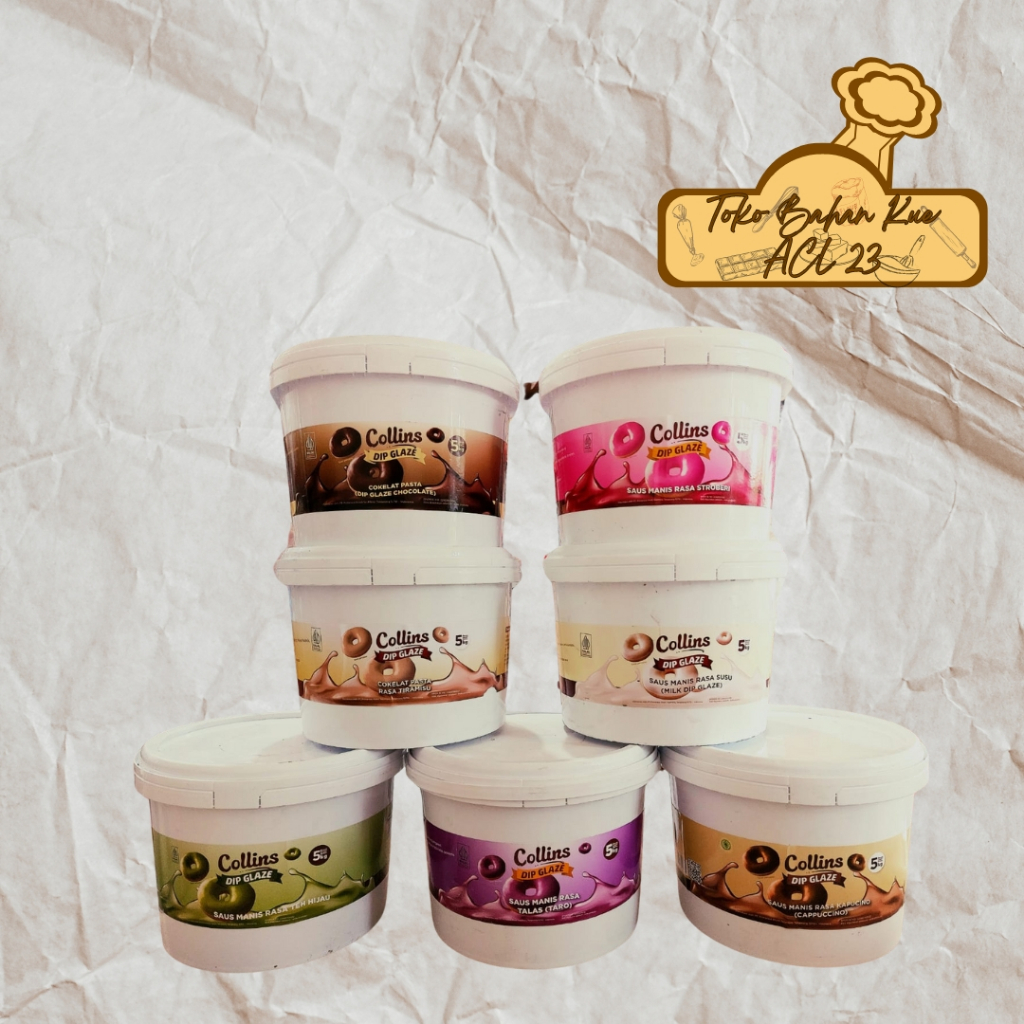 

Collin Glaze/Collins Glaze/Glaze/Dip Glaze/Topping Varian 5 Kg