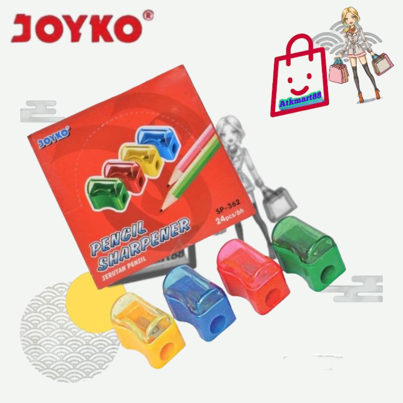 

( Per Kotak ) Sharpener Rautan Serutan Joyko SP-362