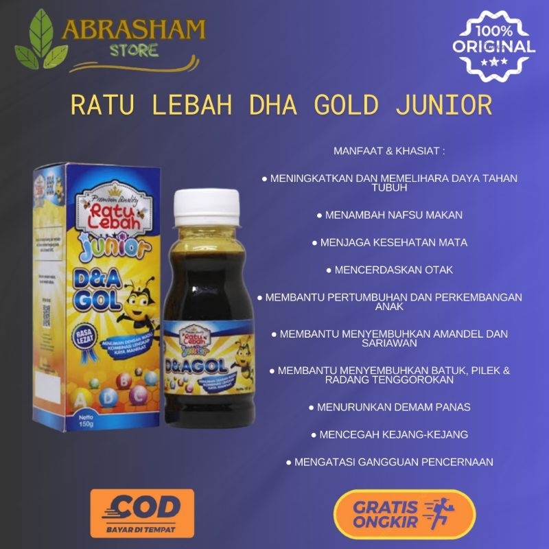 

Madu DHA Gold Junior Madu Anak Ratu Lebah Junior Kesehatan Bagi Buah Hati