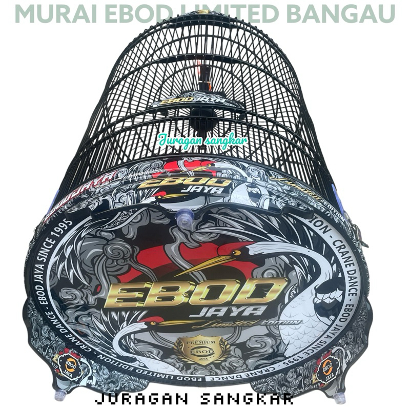 SANGKAR KANDANG MURAI EBOD PVC DECAL LIMITED EDITION BANGAU