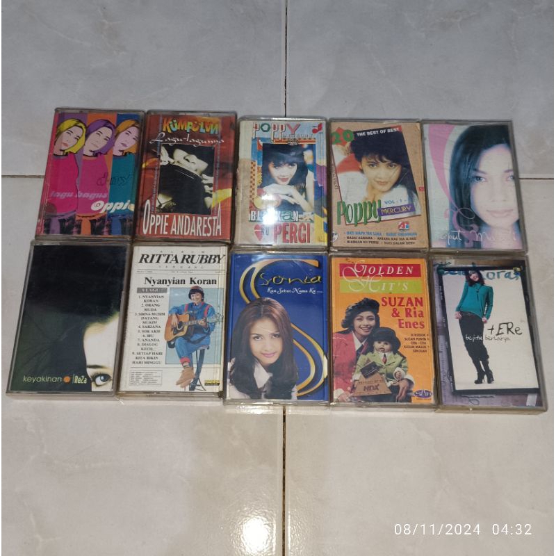 Kaset Pita Indonesia OPPIE ANDARESTA-Lagu Bagus Oppie / OPPIE ANDARESTA-Kumpulan Lagu Lagunya / POPP