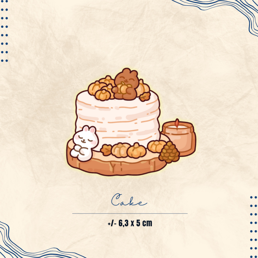 

Cake Sticker Aesthetic Pumpkin Autumn Collection