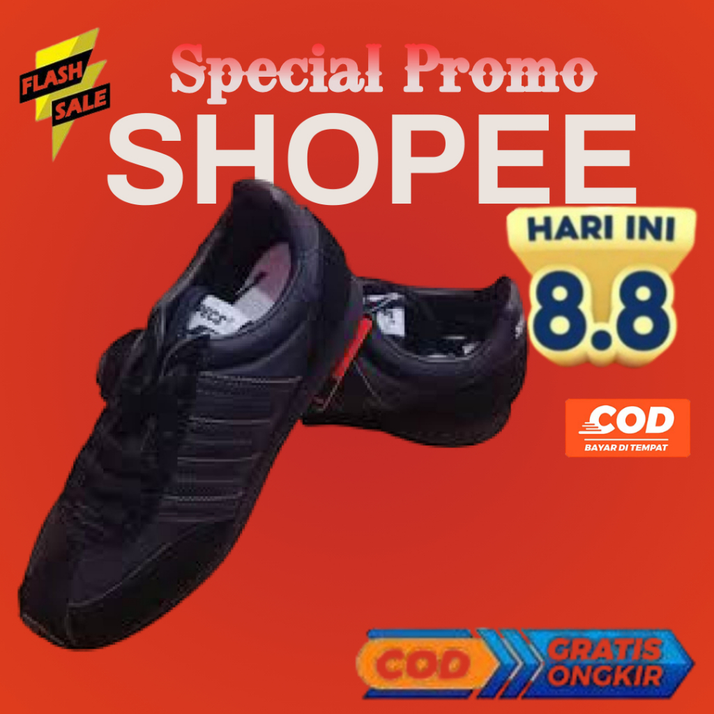 SPECS104 HITAM original sepatu olahraga dan sekolah anti air