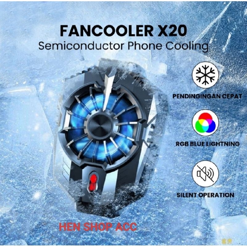 FUNCOOLER KIPAS PENDINGIN HP SEMICONDUKTOR PHONE COOLING X20