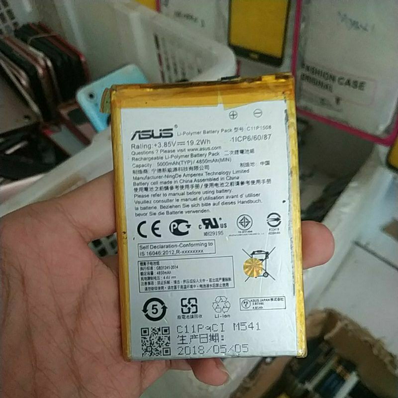 BATERAI BEKAS ASUS ZENFONE MAX C11P1508 minus fleksibel