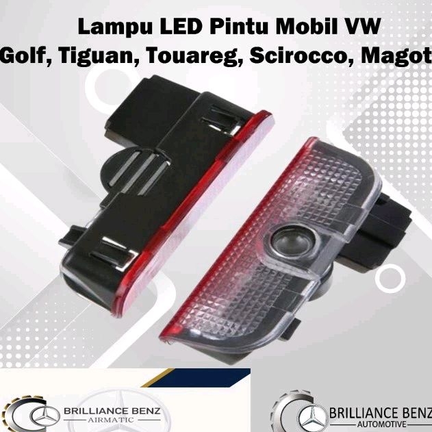 LAMPU PINTU MOBIL LED LOGO VW VOLKSWAGEN GOLF TIGUAN TOUAREG SCIROCCO