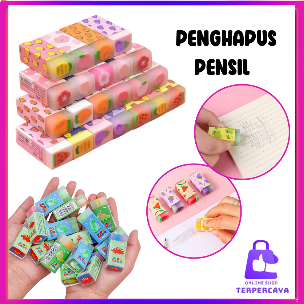 

OST Penghapus Pensil Motif Buah Fruits Eraser Penghapus Karakter Dinosaurus Sweet Eraser Anak Sekolah Karakter Dino Hapusan Sekolah Korean Style