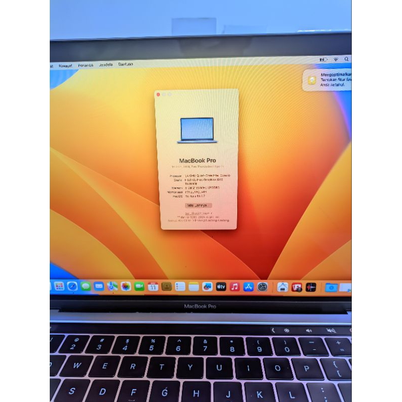 MACBOOK PRO RETINA 2019 13 INCH SECOND