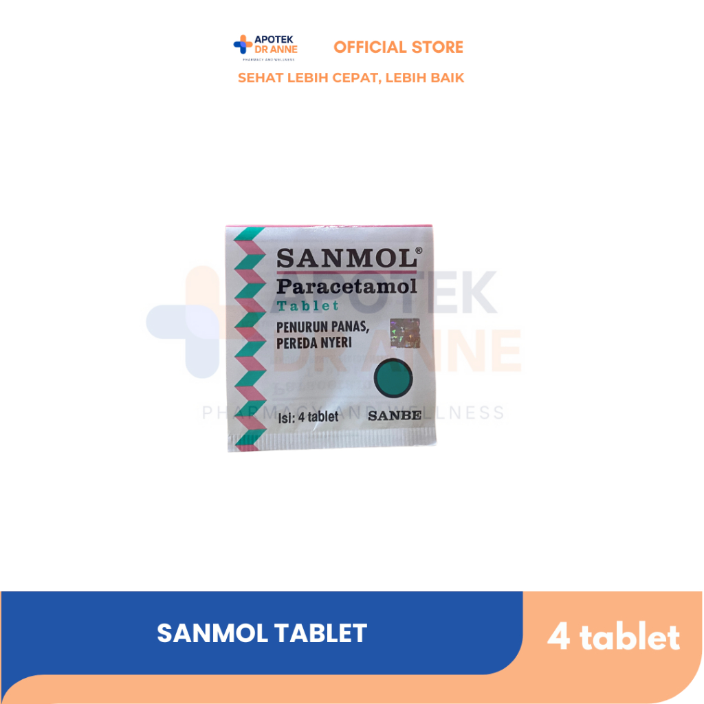 Sanmol 500 mg / Forte 650 mg 4 Tablet