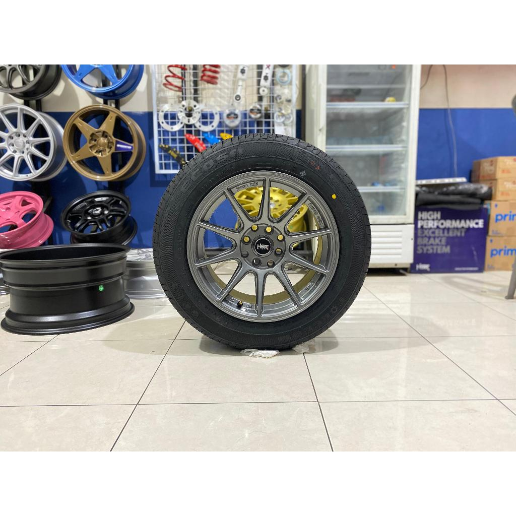 Paket Velg Dan Ban Mobil Baru 1set (4pcs) Ring 15 Jazz Brio Agya Ayla Dll.
