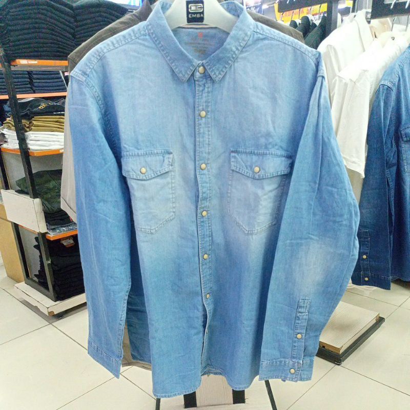 Emba jeans/kemeja jeans pria/113048025404