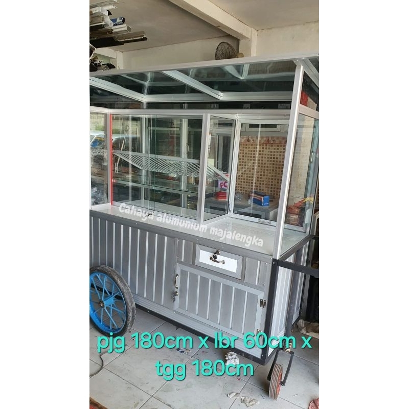 GEROBAK ALUMINIUM FRIED CHICKEN PJG 180CM