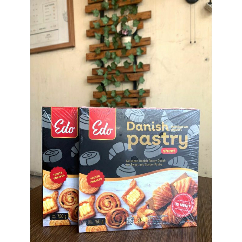 

Edo Danish pastry sheet 750 gram lembaran Murah / bahan cromboloni