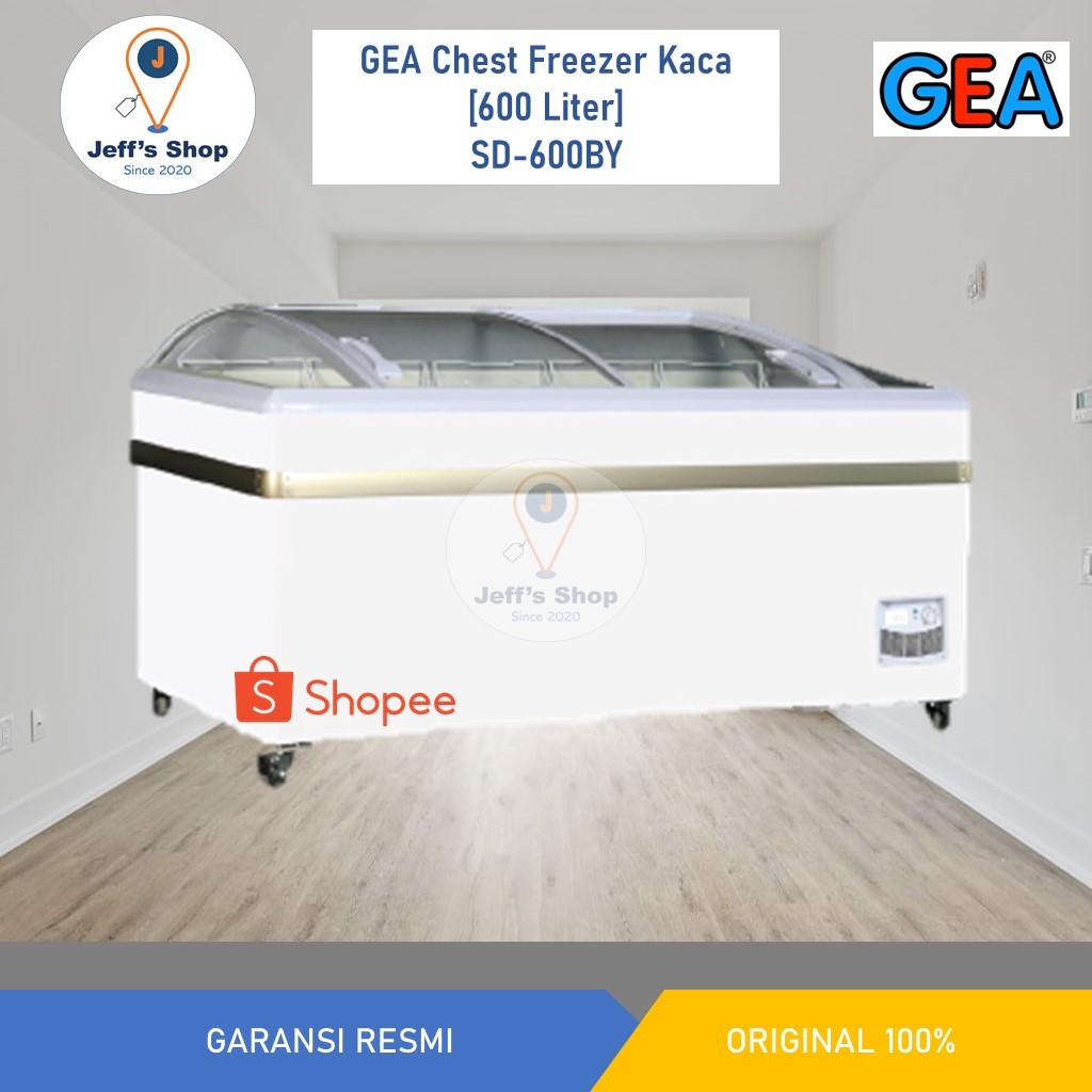 GEA Chest Freezer / Freezer Box Kaca [600 Liter] SD 600BY