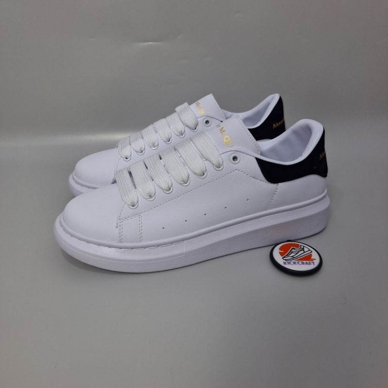 ALEXANDER MCQUEEN WHITE BLACK - PREMIUM ORIGINAL