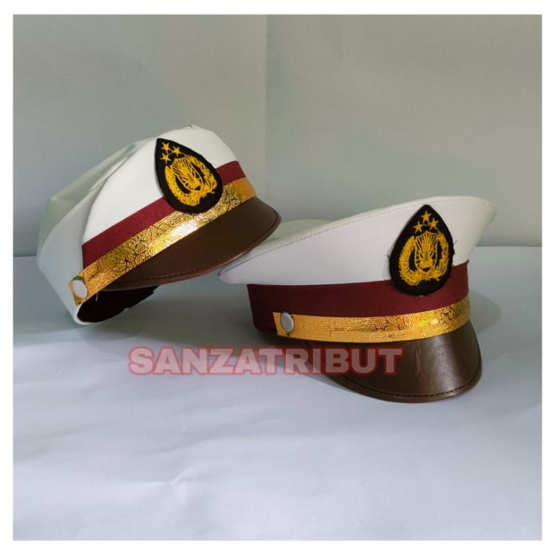 Topi POLANTAS List Kuning Anak | Topi Profesi Anak