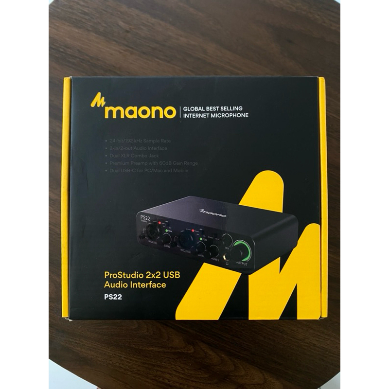 MAONO PS22 Audio Interface / Soundcard Streaming 2 input , bekas pribadi seperti baru hanya 1 unit s