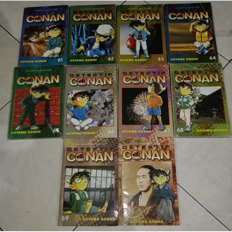 komik detektif Conan set vol 61-70 original