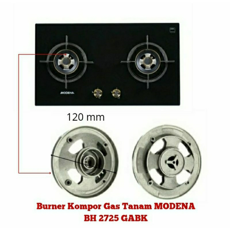 Burner Kompor Gas Tanam Modena BH 2725 GABK