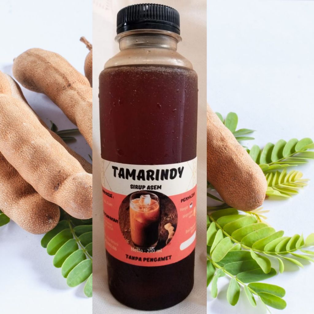 

TAMARINDY Sirup Asem 200 ml / Sirup Asam Jawa / Sirup Sari Asem Asli / Sirup Asem Segar Alami / Sirup Asem Tanpa Pengawet