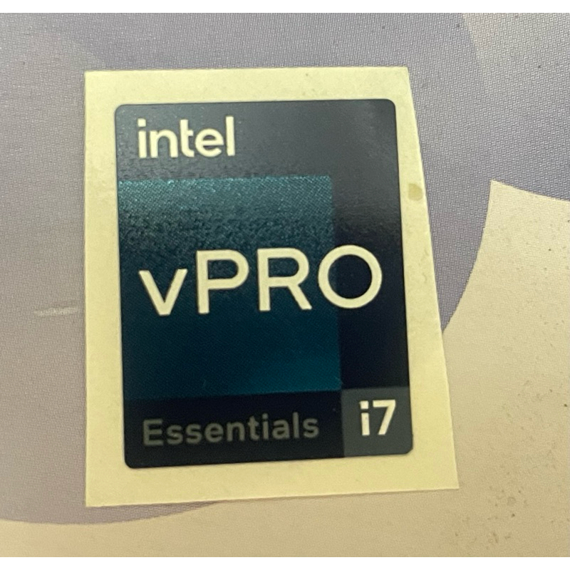 Sticker stiker logo intel Core i7 vPRO Essentials gen12/13 original