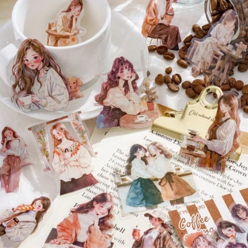 

(KJ71) SHARE/SAMPLE DAILY LIFE GIRL STICKER